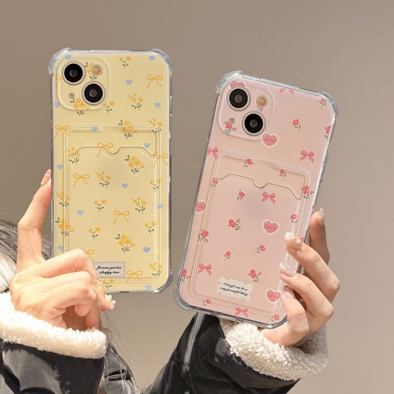 Vivo Y28 - Kawaii Kore Tarzı Sarı Çiçekli Telefon