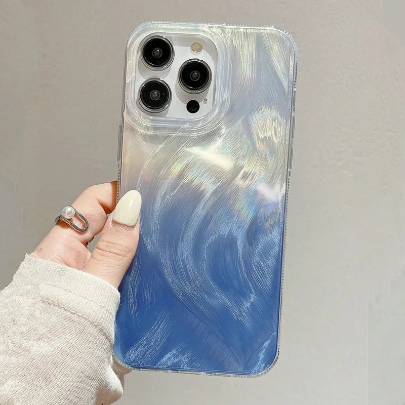 Phone Cases Blue - Parıltılı Gradyan Mavi Yıldızlı Gökyüzü Telefon