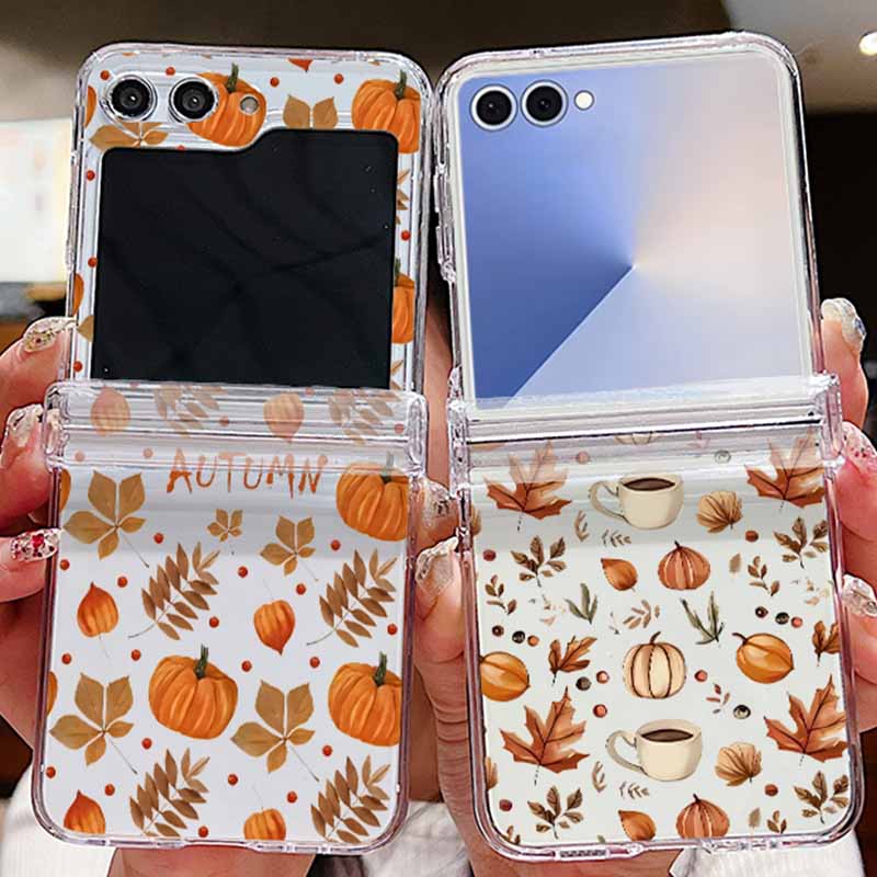 Phone Cases Z Fold 7 - Sonbahar Akçaağaç Yaprağı Desenli Telefon Kılıfı