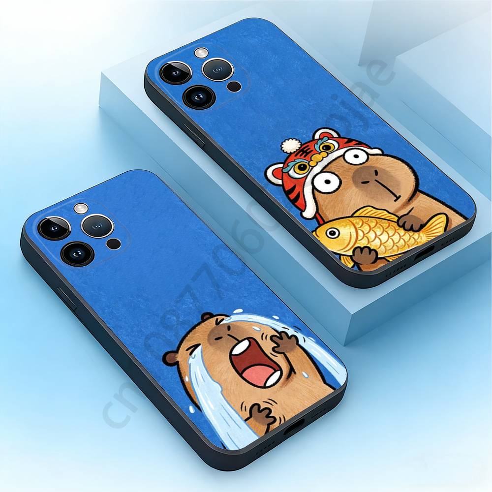 Phone Cases Iphone 17 Pro Max - Sevimli Kapibara Telefon Kılıfı iPhone 17,16,15,14,13,12,11,XR,Pro,Max,Plus,mini,