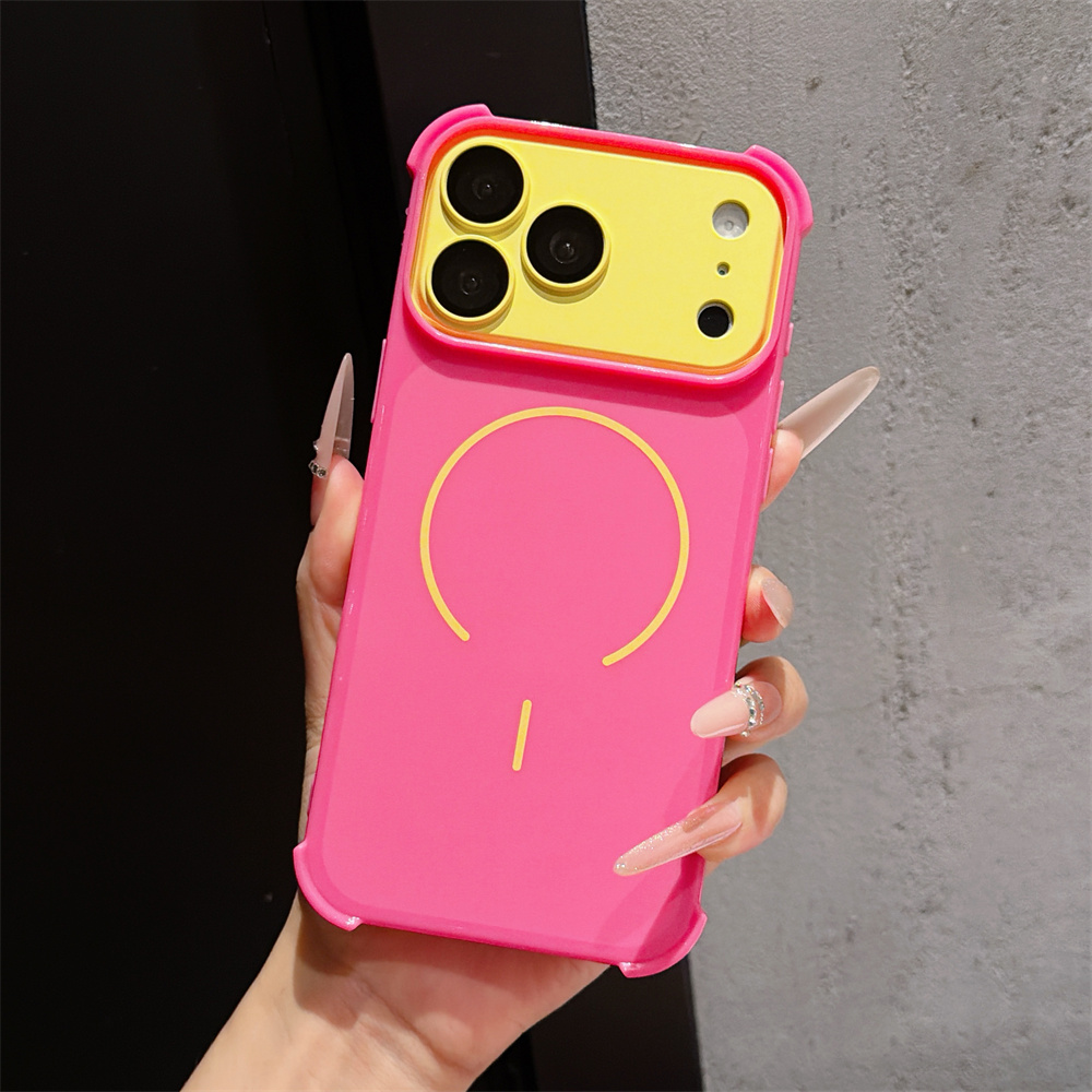 Phone Cases With Magsafe - Kontrast Renkli Zırh Telefon Kılıfı iPhone