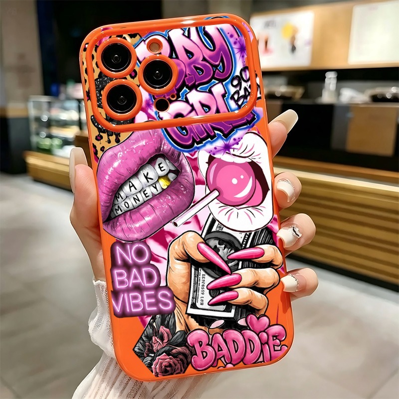 Phone Cases Unique - Hip Hop Pembe Dudaklı Bebek Kız