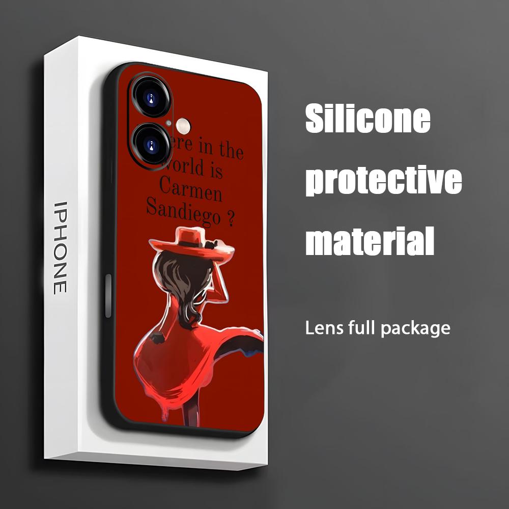 Phone Cases Unique - Sıcak Carmen Sandiego Karikatür Telefon Kılıfı