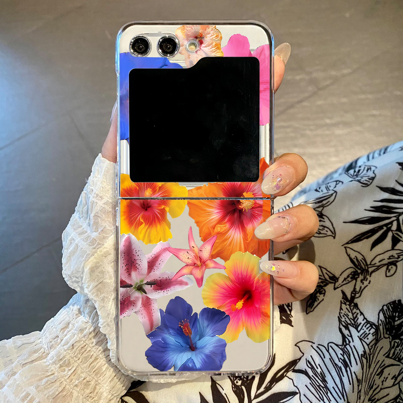 Phone Cases Z Fold 7 - Gerçekçi Çiçek Baskılı Samsung Galaxy Z