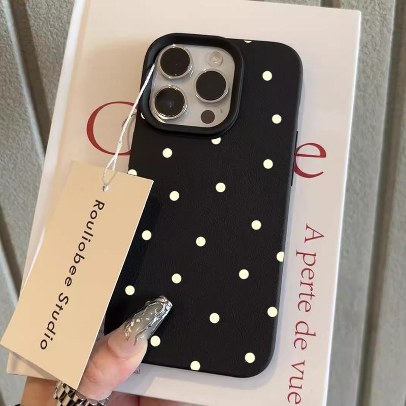 Phone Cases Polka Dot - Kişilikli Basit Sevimli Puantiyeli Telefon Kılıfı