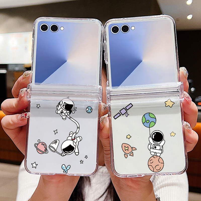 Phone Cases Z Fold 7 - Astronotlar Desen Katlanır Telefon Kılıfı Samsung
