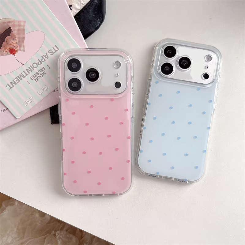 Phone Cases Girls - Kore Tarzı Kızlar İçin Sade Mavi