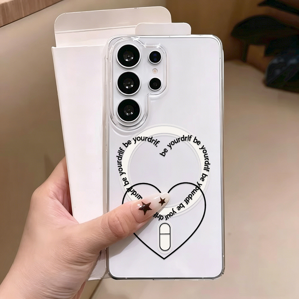 Phone Cases With Magsafe - Magsafe Uyumlu Kalp Desenli Telefon Kılıfı