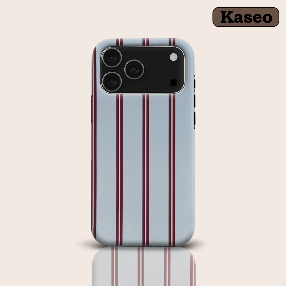Phone Cases Blue - Lüks CImj Açık Mavi Bordo Krem