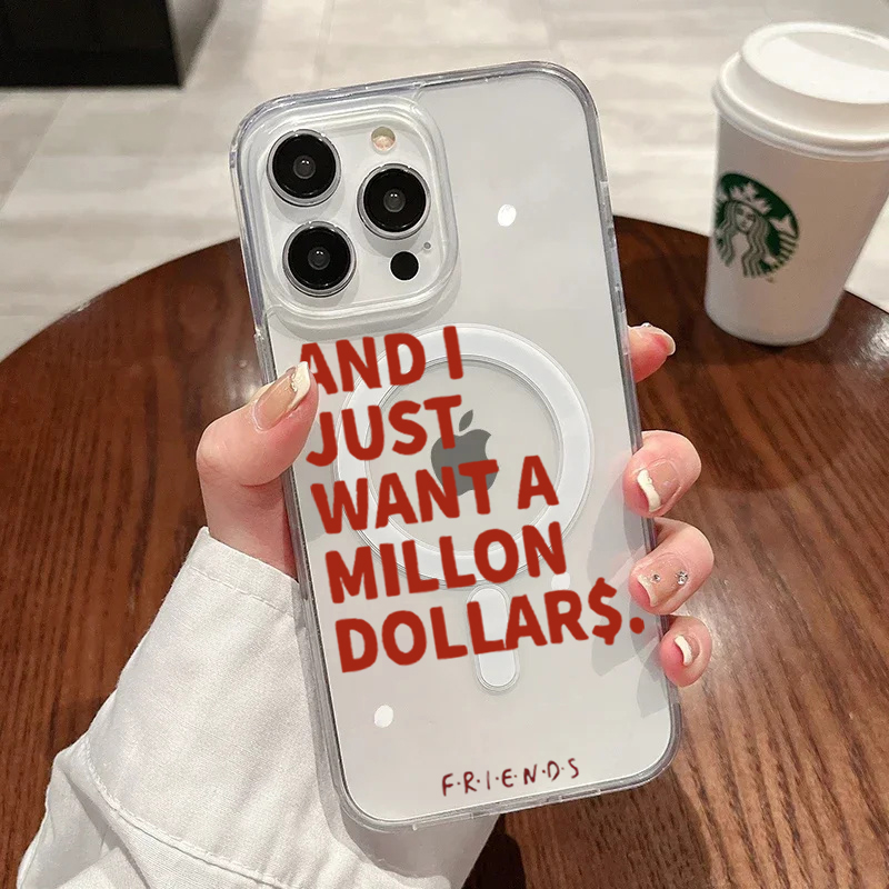 Phone Cases With Magsafe - Moda Soyut Alıntılar Desenli iPhone 17