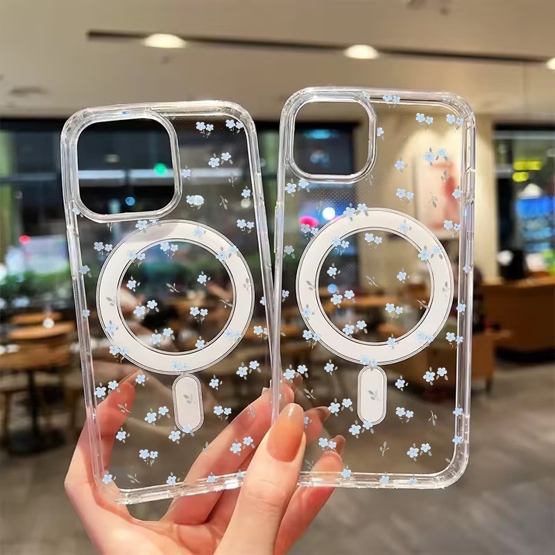 Phone Cases With Magsafe - MagSafe Uyumlu Şeffaf Manyetik Telefon Kılıfı,