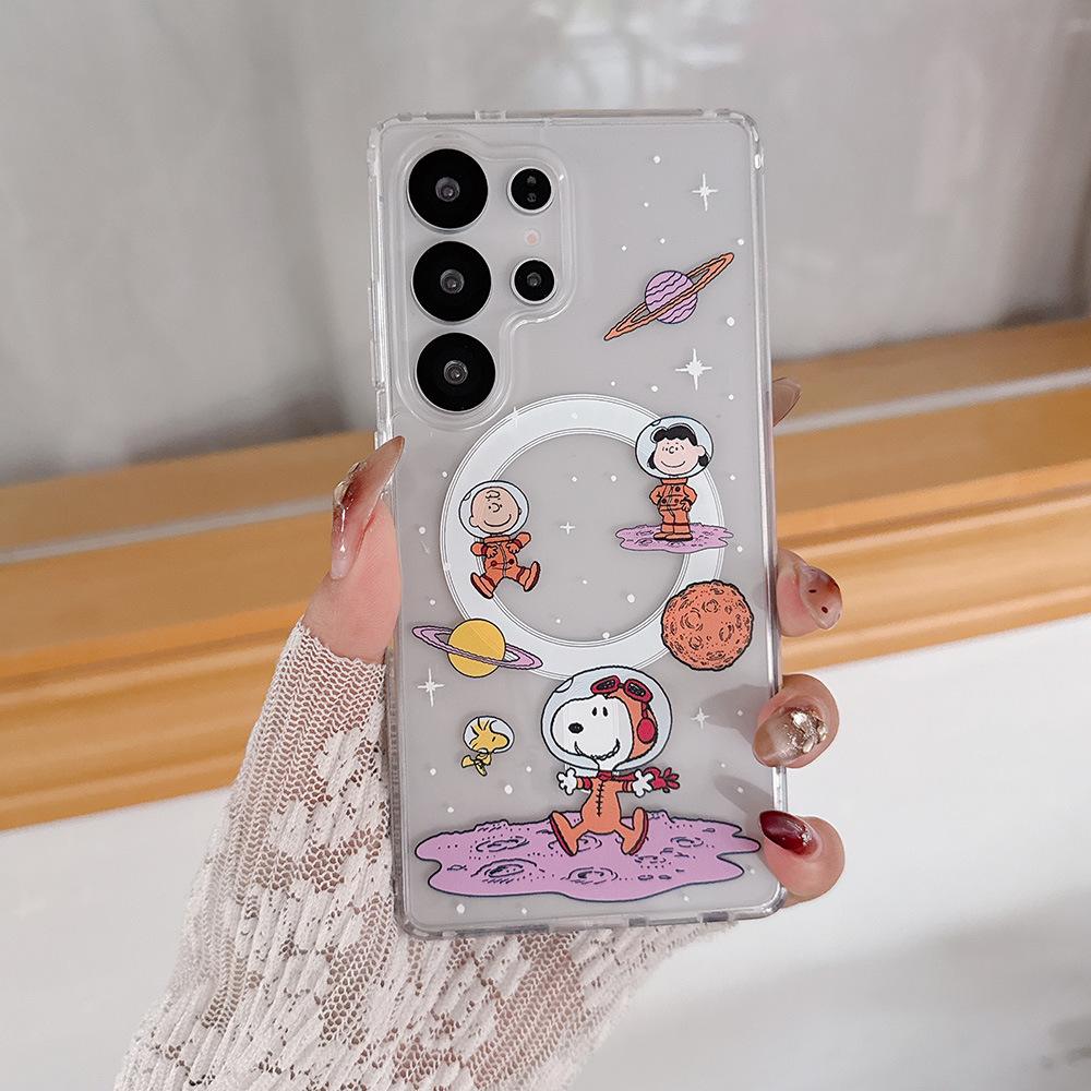 Phone Cases With Magsafe - Sevimli Karikatür Snoopy Charlie Brown Manyetik