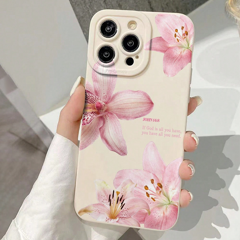 Mavi Çiçek Desenli Silikon INS - Phone Cases Blue incelemesi ve fiyatı