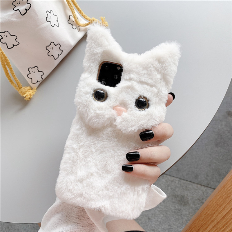 3D Sevimli Karikatür Kedi Tüyl - Phone Cases Iphone 16 Pro incelemesi ve fiyatı