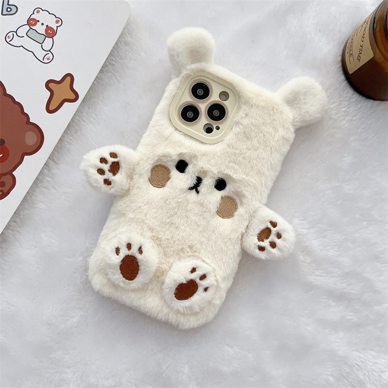 Kore 3D Çizgi Film Ayı Tüylü P - Phone Cases Iphone 16 Pro incelemesi ve fiyatı