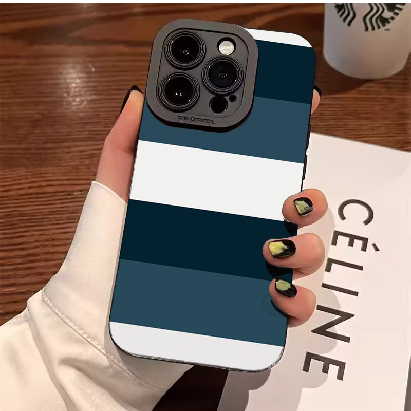 Mavi Beyaz Çizgili Desenli Tel - Phone Cases Blue incelemesi ve fiyatı