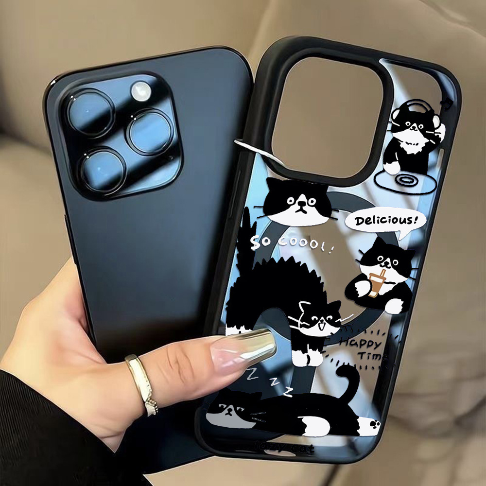 Komik Siyah Kedi Kablosuz Şarj - Phone Cases With Magsafe incelemesi ve fiyatı