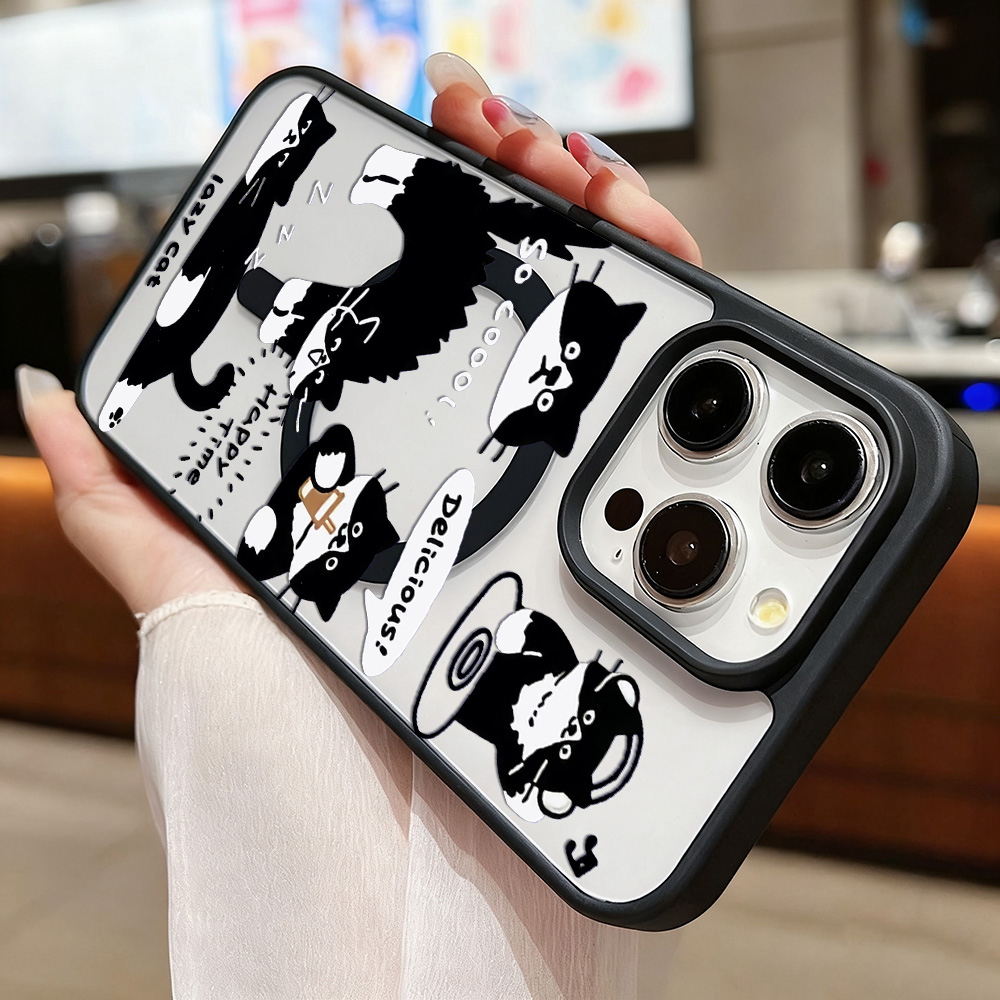 Komik Siyah Kedi Kablosuz Şarj - Phone Cases With Magsafe incelemesi ve fiyatı
