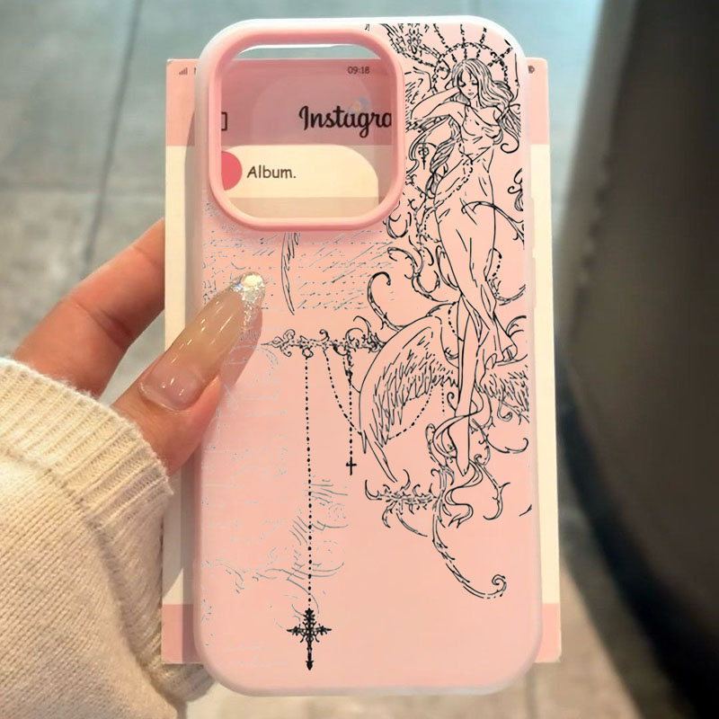 Gotik Tarz Melek Çapraz Çizgi  - Phone Cases Drawing incelemesi ve fiyatı