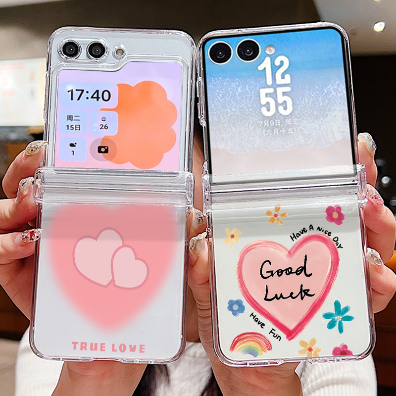 Aşk Kalpleri Desenli Şeffaf Ka - Phone Cases Z Fold 7 incelemesi ve fiyatı