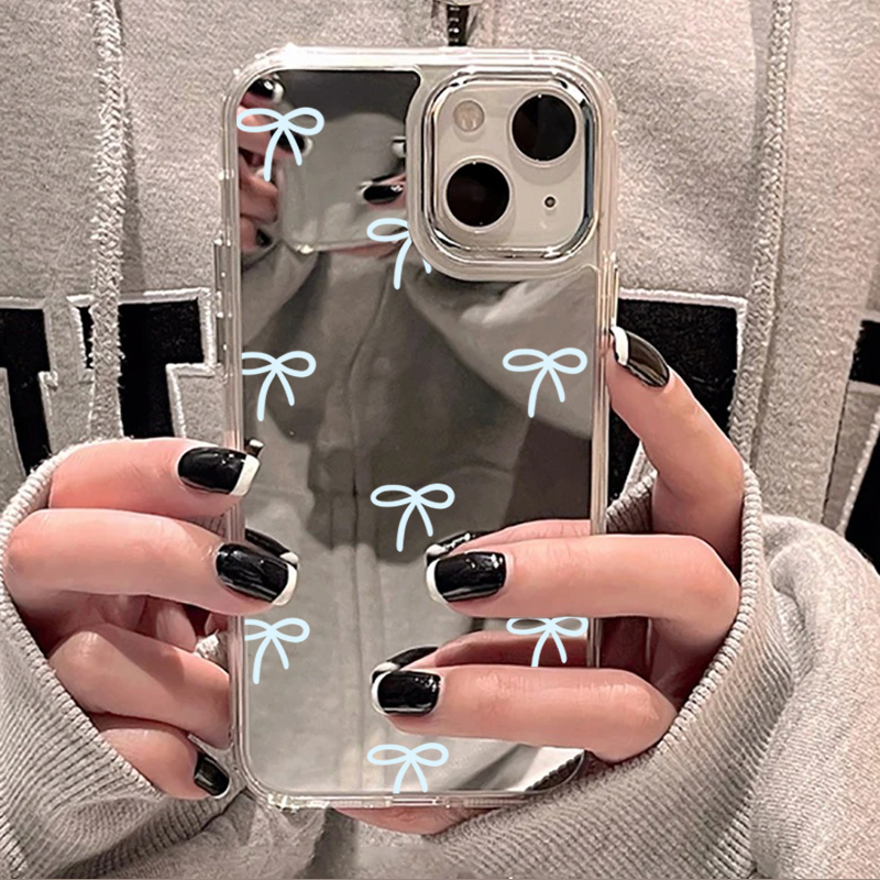 Açık Mavi Fiyonklu Aynalı Tele - Phone Cases Blue incelemesi ve fiyatı