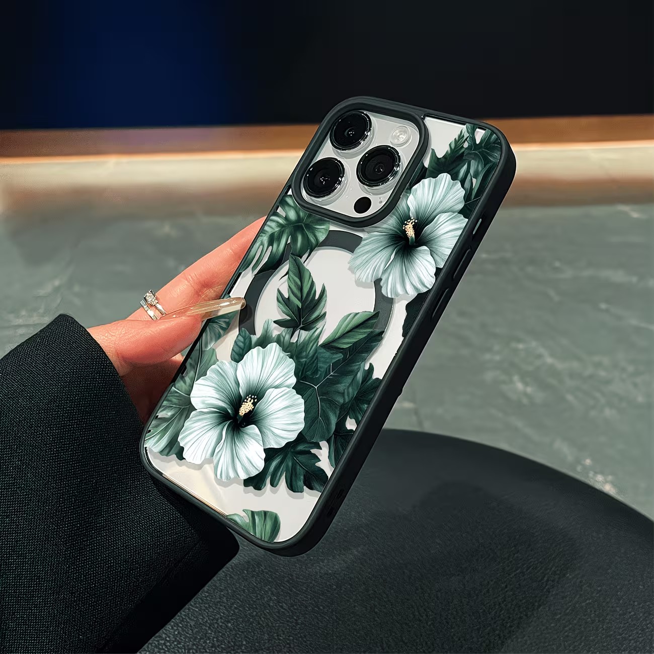 Yeşil Çiçek Desenli Telefon Kı - Phone Cases With Magsafe incelemesi ve fiyatı