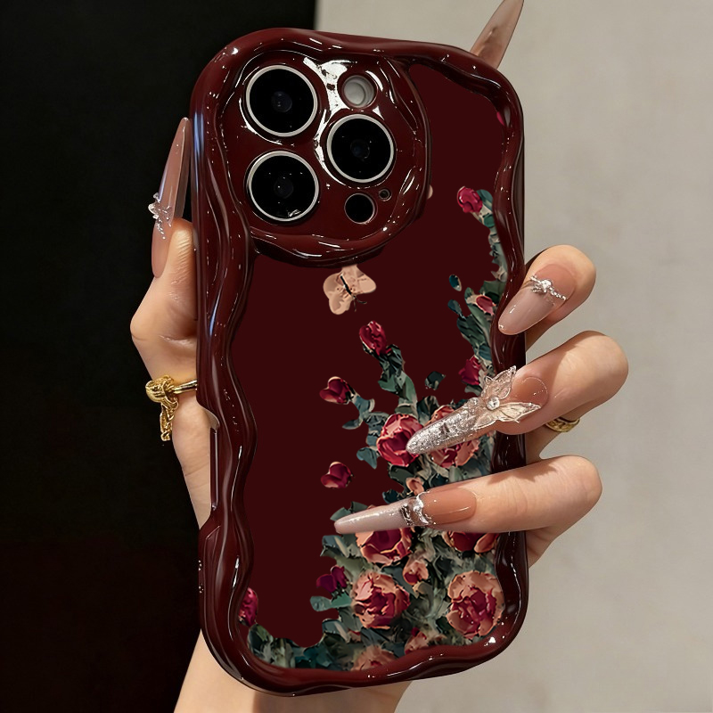 Retro Yağlı Boya Çiçek Desenli - Phone Cases Drawing incelemesi ve fiyatı